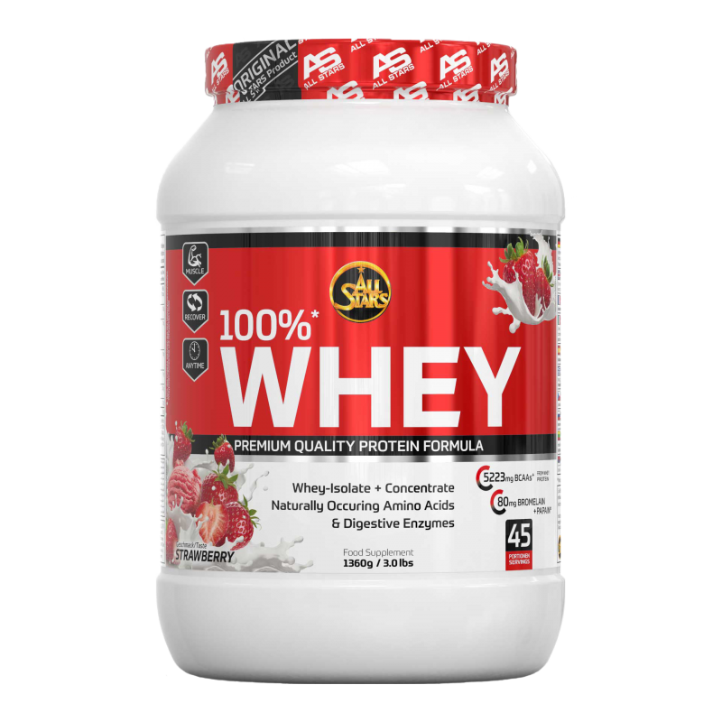 All Stars 100% Whey Protein erdbeere...